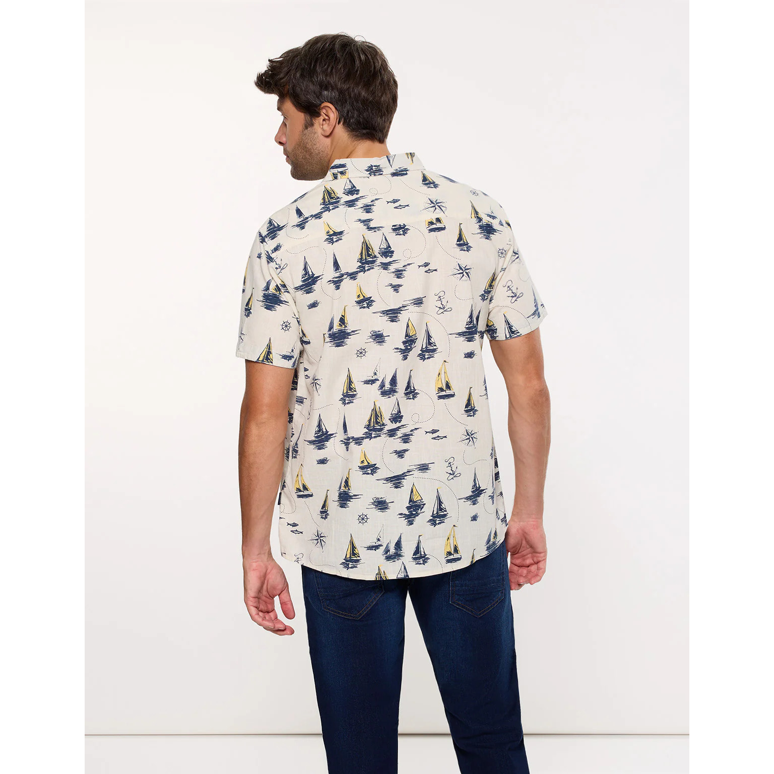 Camisa Manga Corta Blanca - Seaships