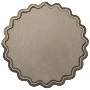 Tapis en laine rond LOIS SCALLOP