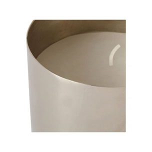 Bougie coupelle argenté H.6,5 cm - EPSILON 048