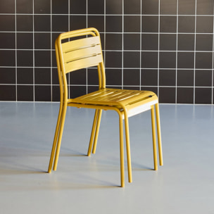 Chaise de jardin acier (lot de 2) AMÉLIA