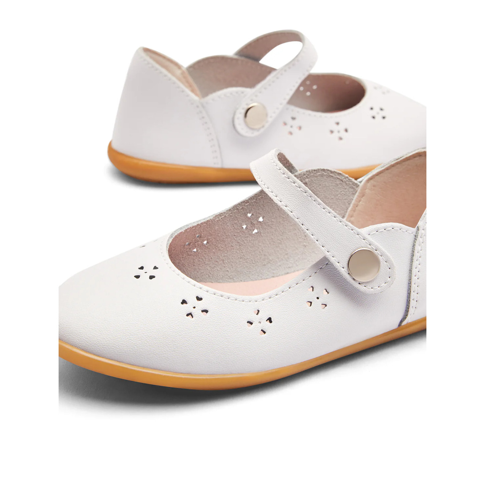 Bailarinas Niña Hebilla Blanco