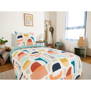 Parure housse de couette 3PCS en Polycoton 51 fils - COLORS