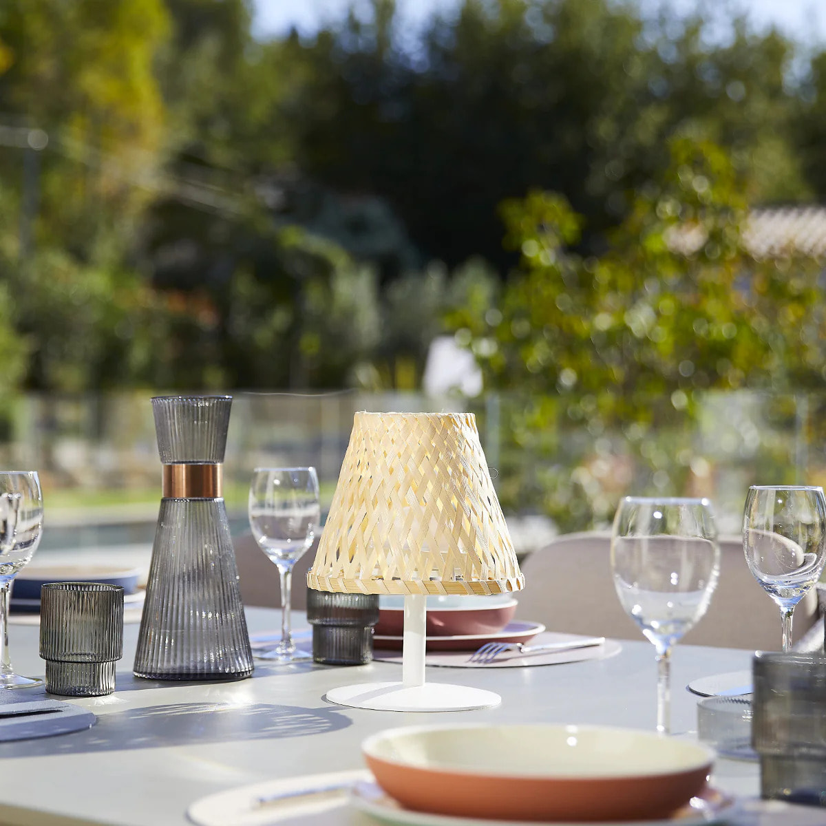 2 Lampes de table sans fil IBIZA H26cm