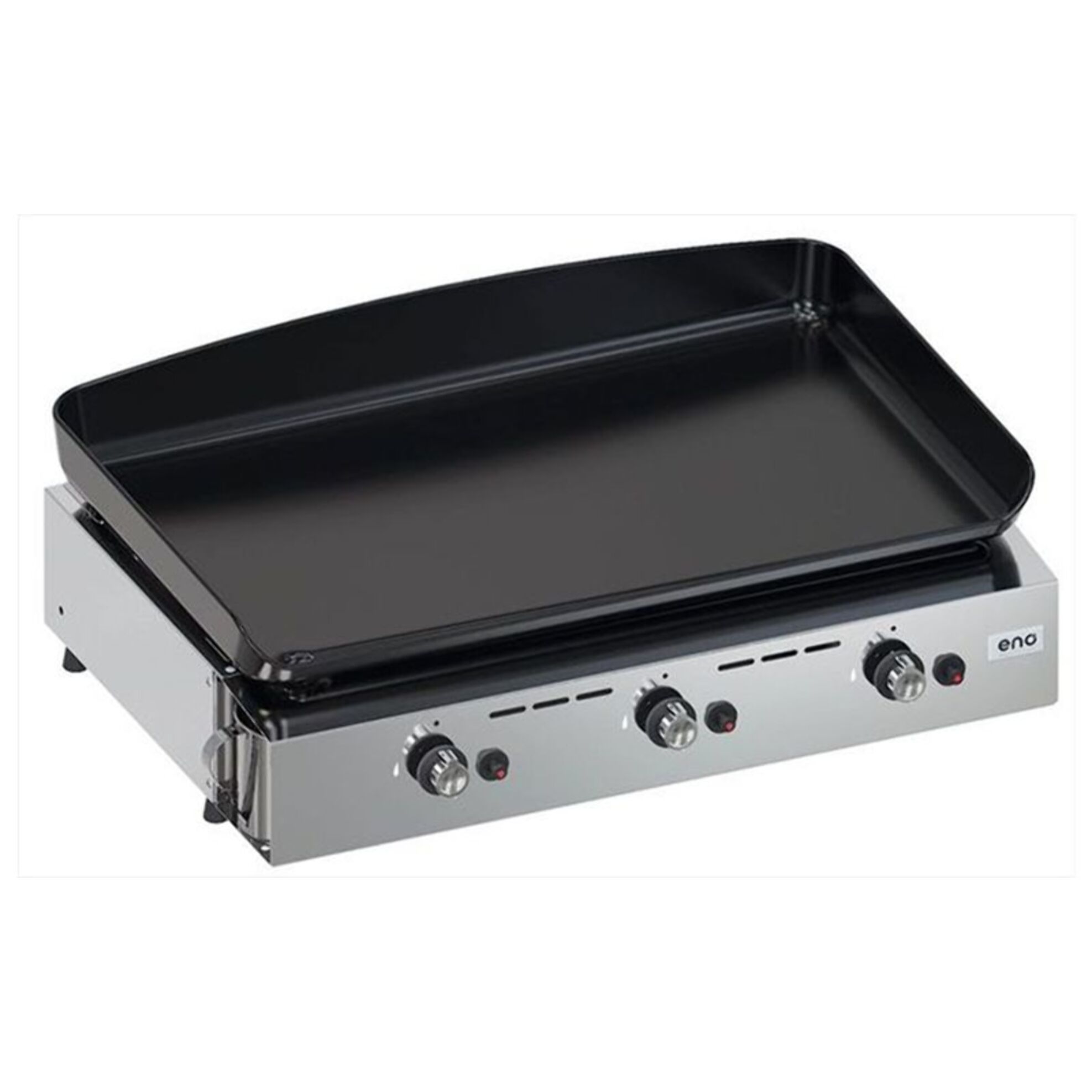 Plancha gaz ENO Initial 65 Inox 3 brûleurs à poser, 62x36 cm