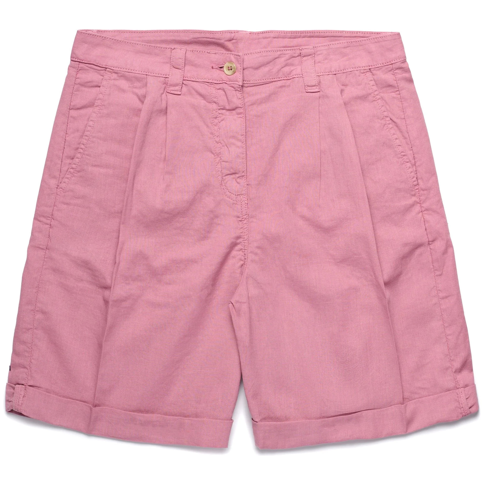 Pantaloni Corti Robe di Kappa Donna Yvonne Light Linen Rosa