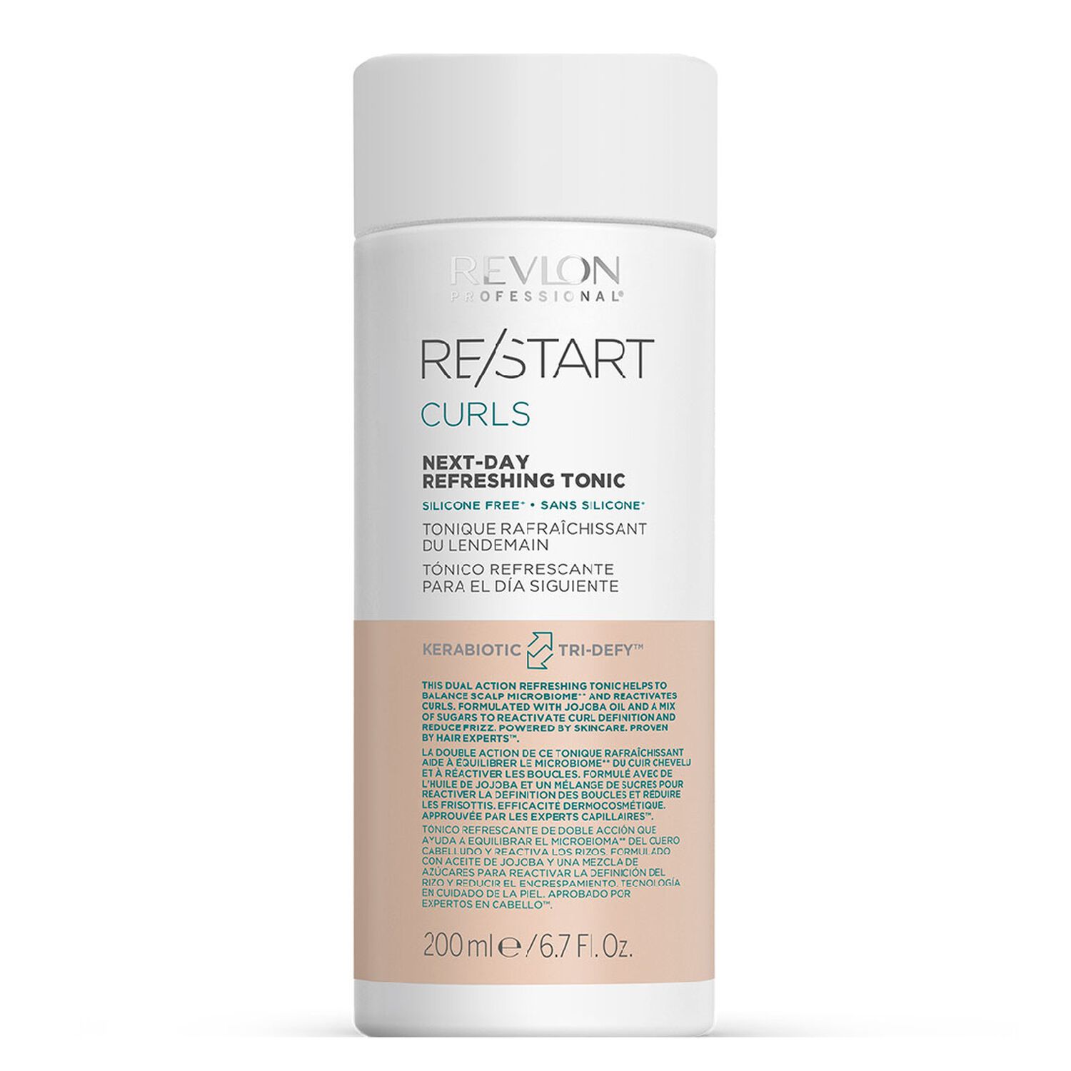 RE/START CURLS - Lotion Rafraîchissante Définitrice de Boucles Cheveux Ondulés, Frisés et Bouclés 200 ml