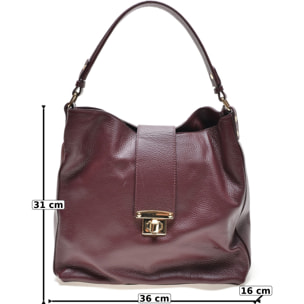 Tote Anna Luchini Bordeaux