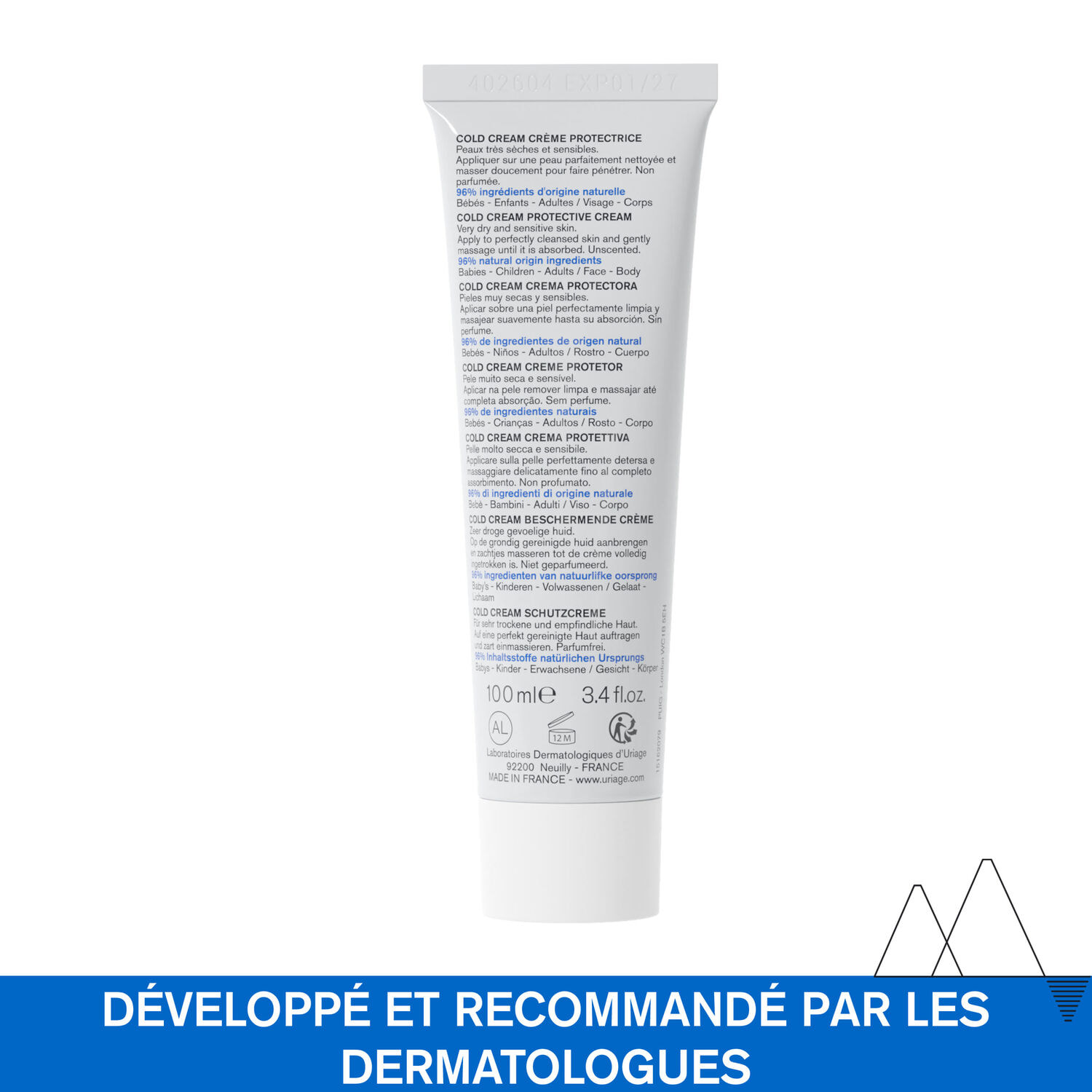 Cold Cream - Crème Protectrive Visage & Corps 100 ml