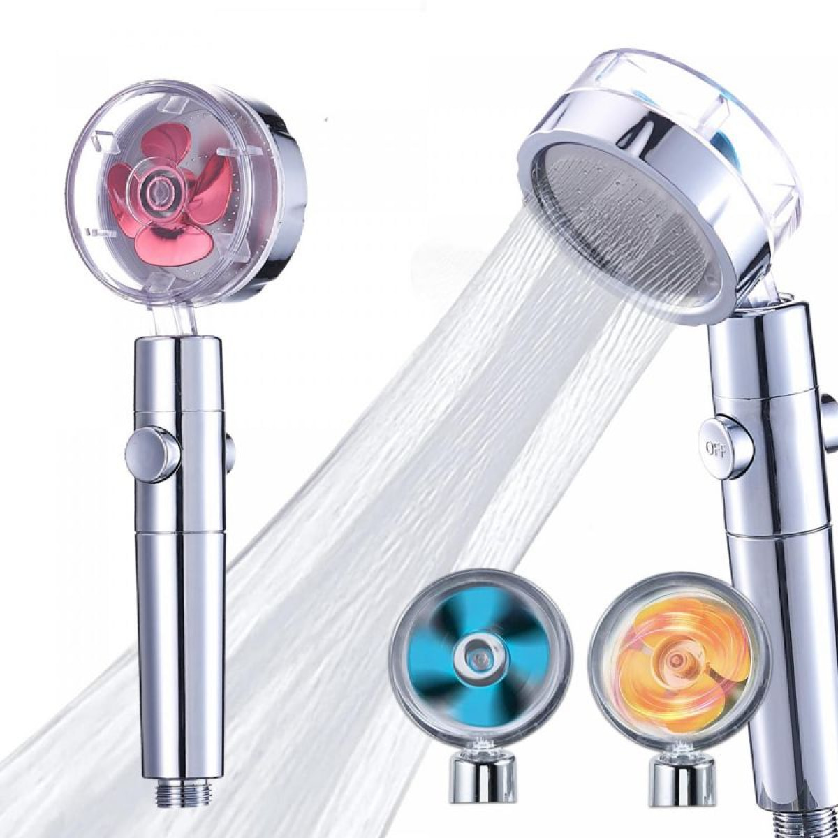 Douchette à haute pression et turbocompresseur filtrant rouge Herzberg HG8087-RED