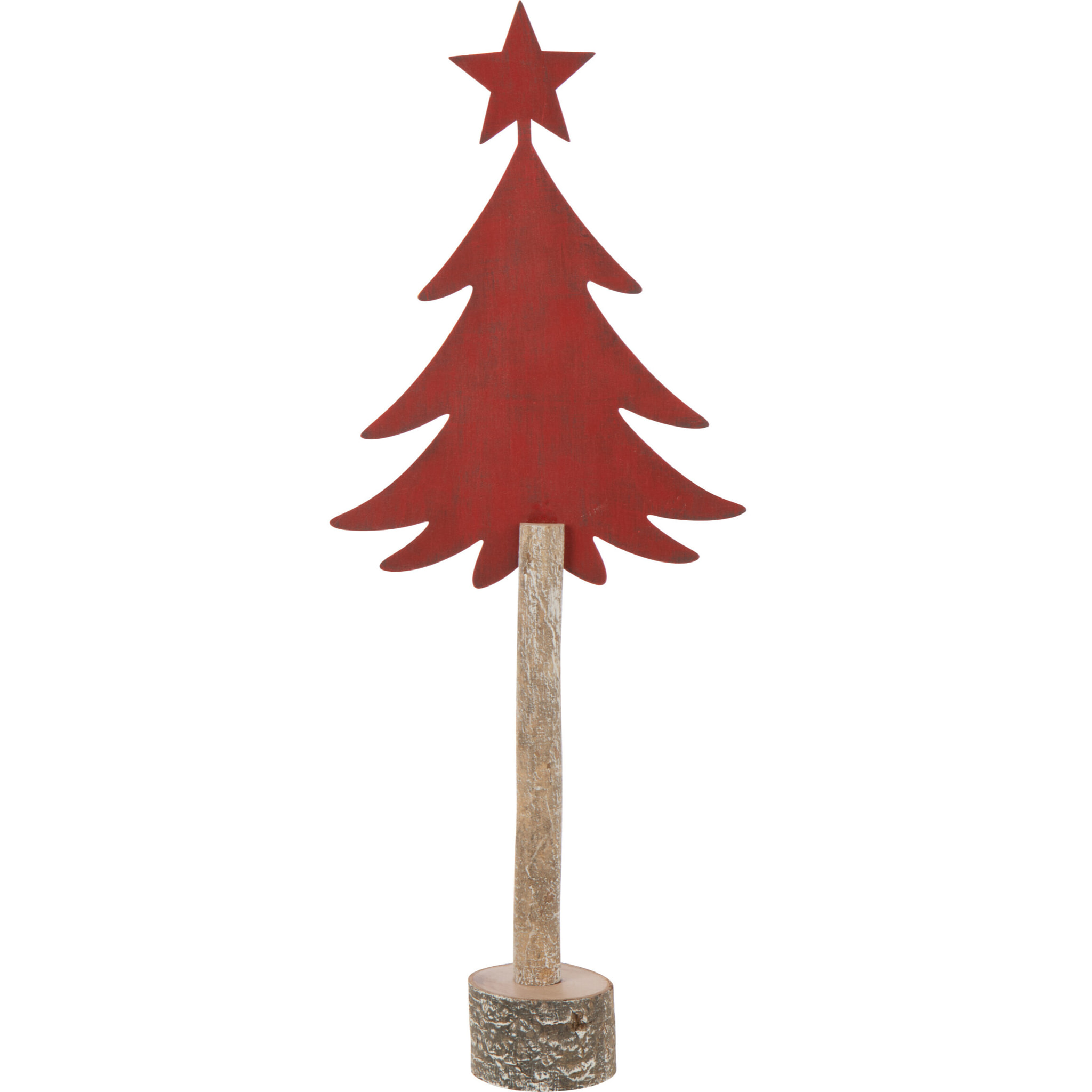 J-Line décoration Sapin De Noël - plastique - rouge - medium