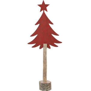 J-Line décoration Sapin De Noël - plastique - rouge - medium