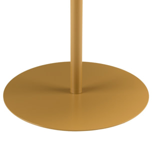 AGATHE - Table d'appoint ronde en acier marron D40cm