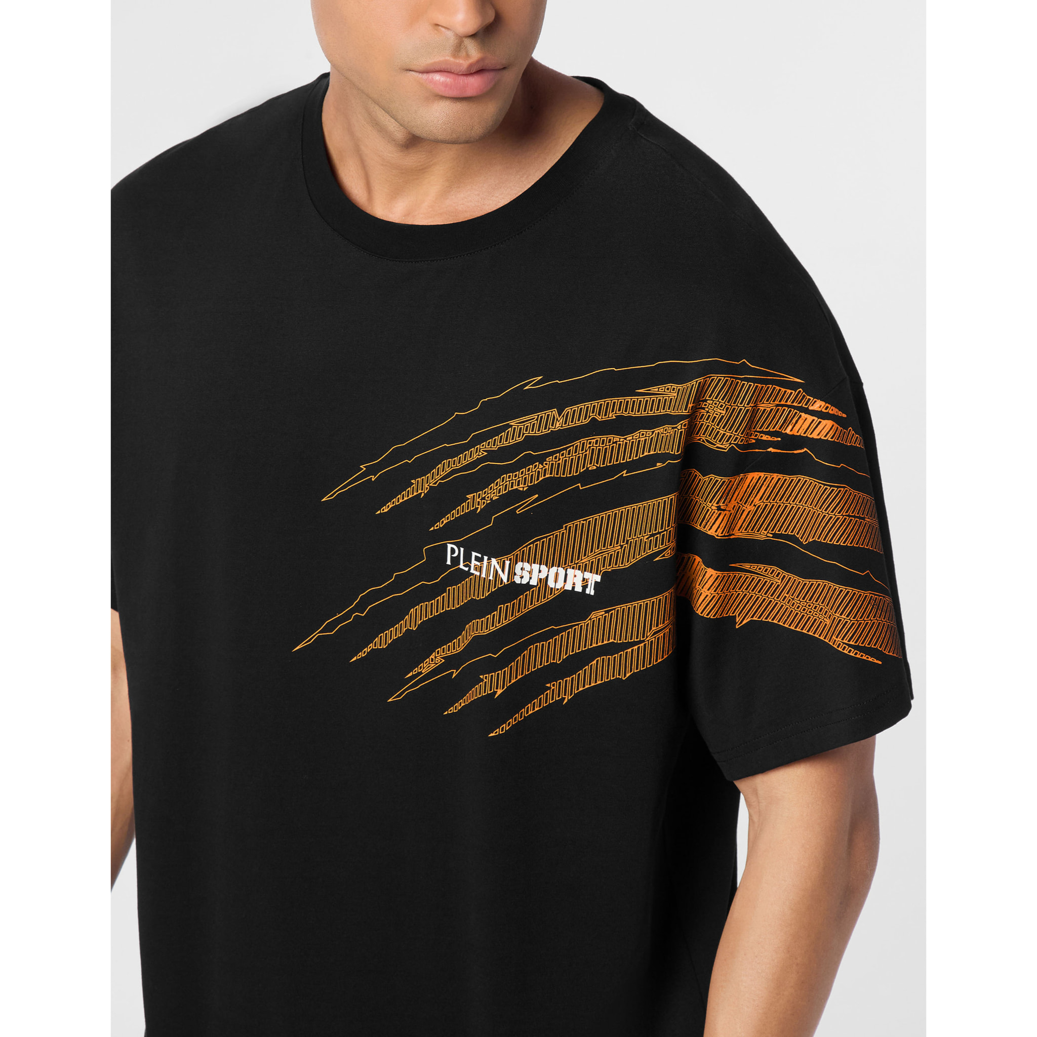 PLEIN SPORT Camiseta Cuello Redondo Ss SCRATCH