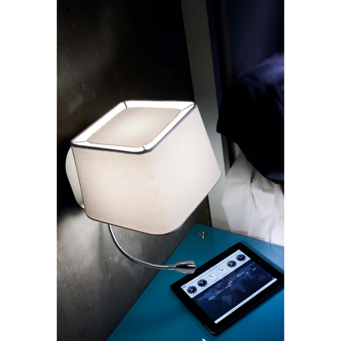 SWEET Lampe applique blanche avec liseuse