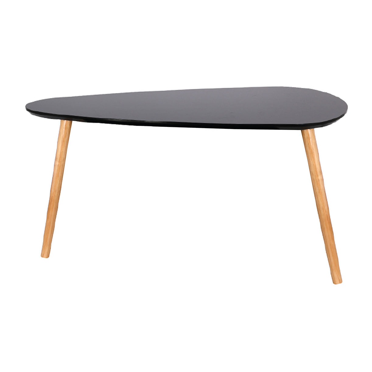 Table Gigogne Bois Galet Noir