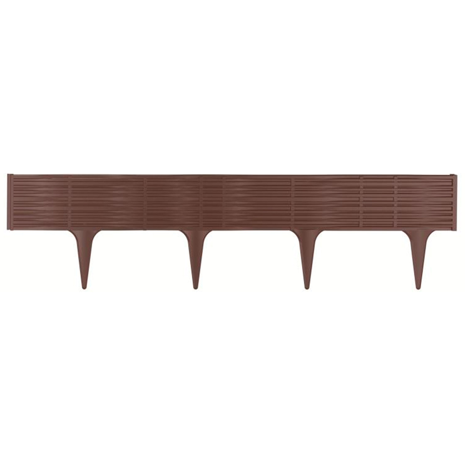 Frontera de cesped Prosperplast "Ibwi" para jardin de plastico 3,90m en color chocolate