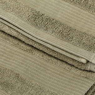 UNO CASA DESIGN Coppia Asciugamano + Ospite Julia in Spugna di Puro Cotone 500 gr/mq