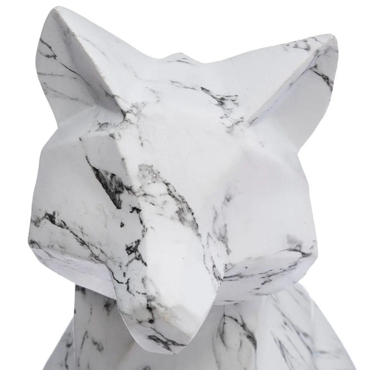 Renard origami H.25,5cm résine