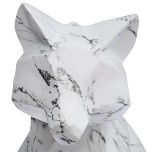 Renard origami H.25,5cm résine