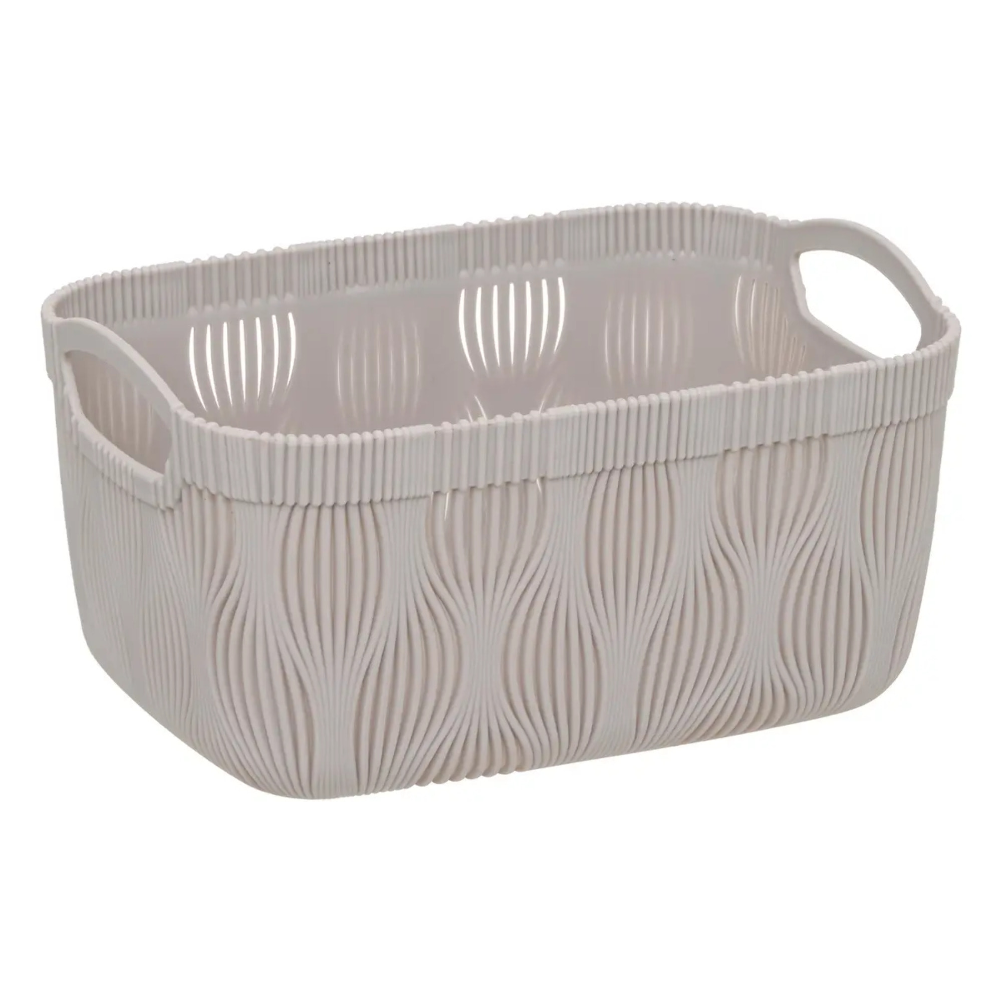 Panier à linge Leaf 3,2L beige
