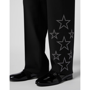 PHILIPP PLEIN Loose Fit Trousers Stars Studs