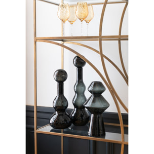 J-Line vase Carol - verre - zwart