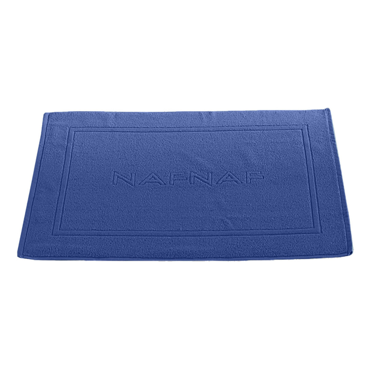 Alfombra de baño CASUAL azul mar 50x80 cm - 100% algodón -