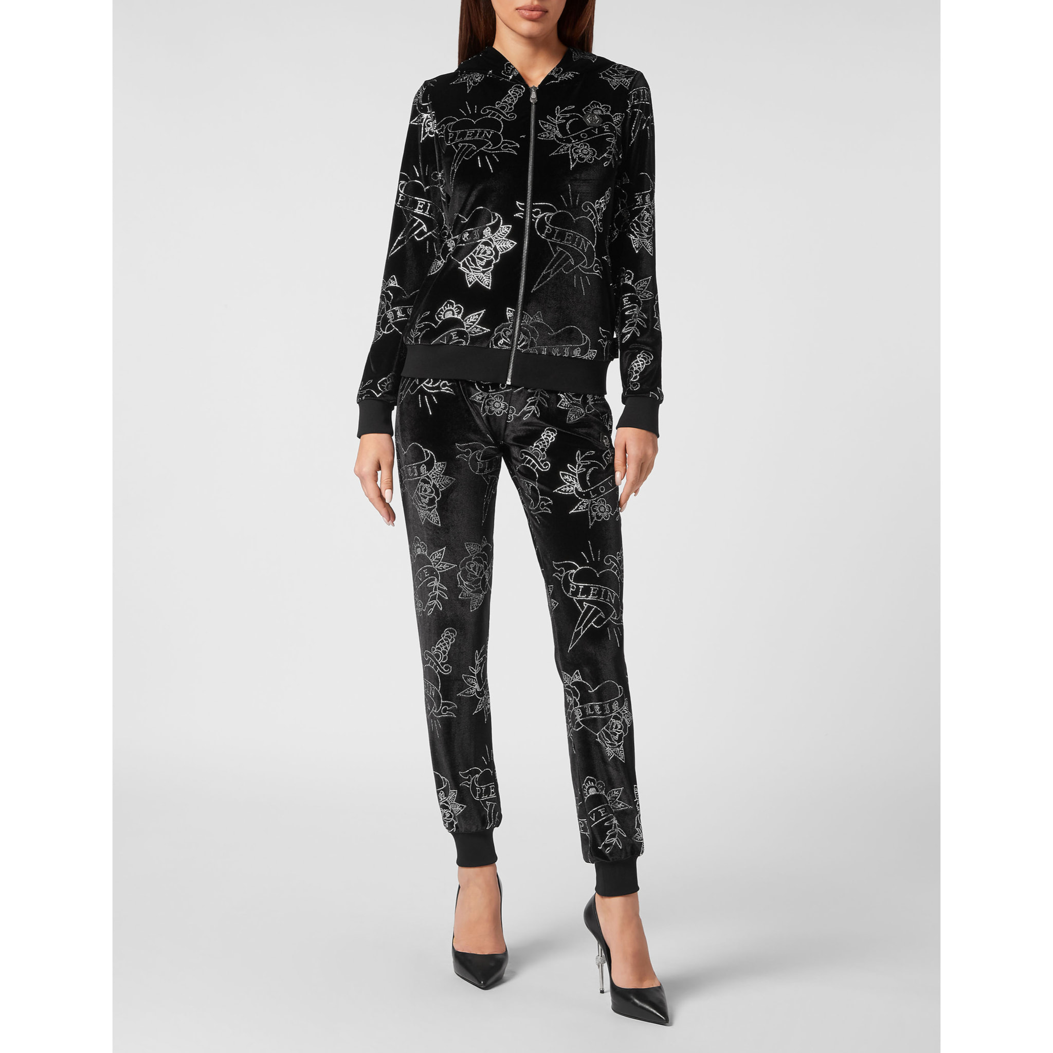 PHILIPP PLEIN Tracksuit: Top & Trousers LOVE