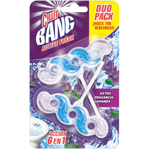 Cillit Bang Active Fresh Colgador WC Lavanda - 4 unidades (pack de 2x2 uds)