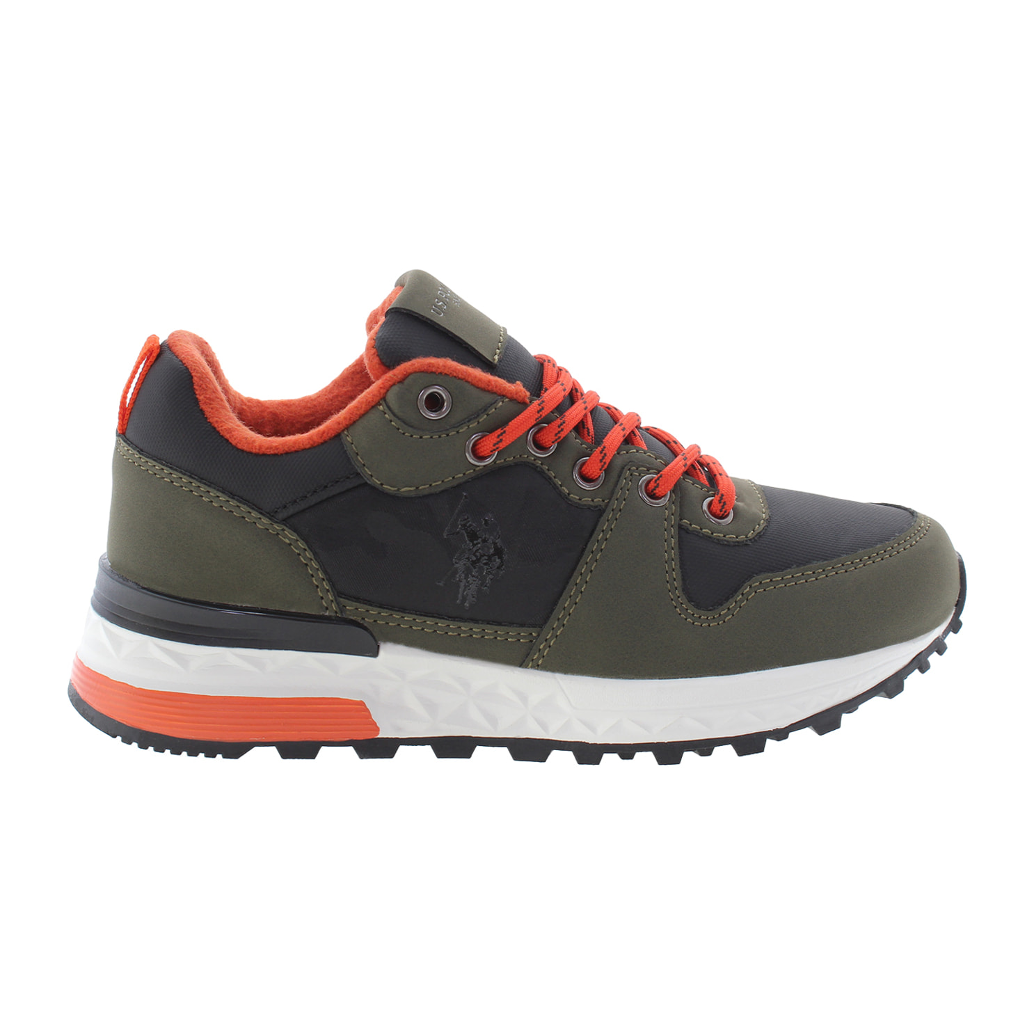 Sneakers U.S. Polo Assn. verde militare-nero