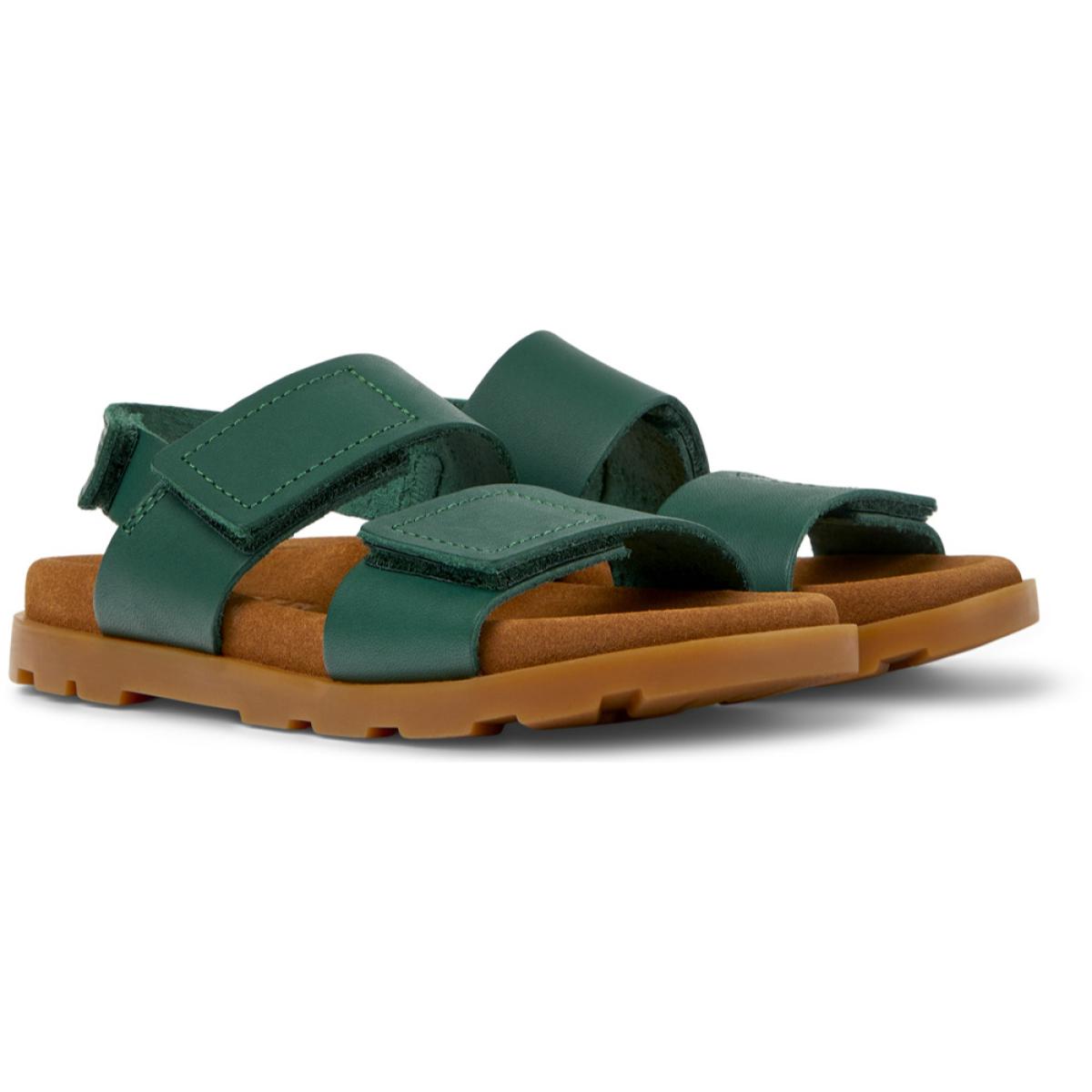 CAMPER Brutus - Sandalias Verde Infantil Unisex