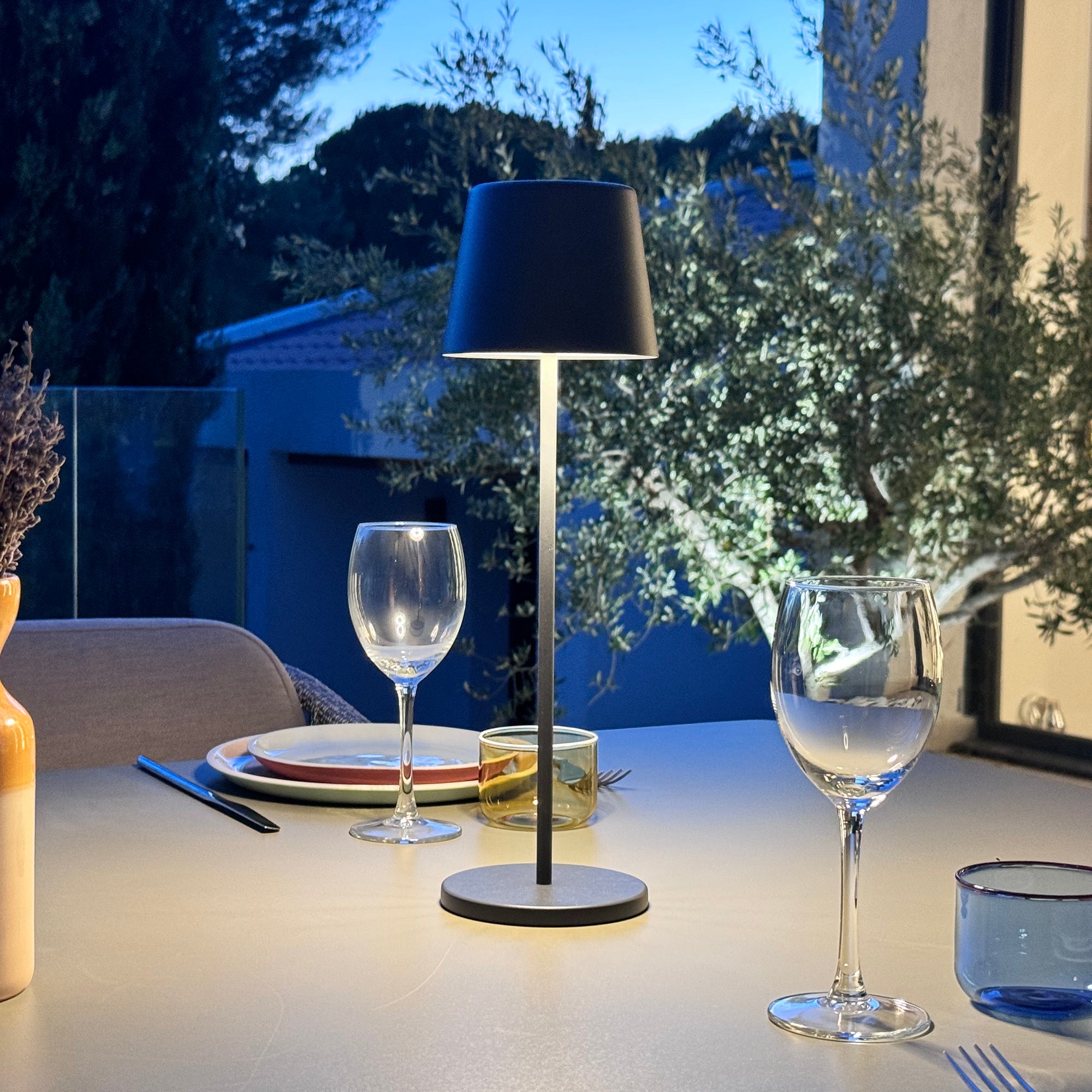 Lampe de table sans fil LED KELLY ROCK H38CM