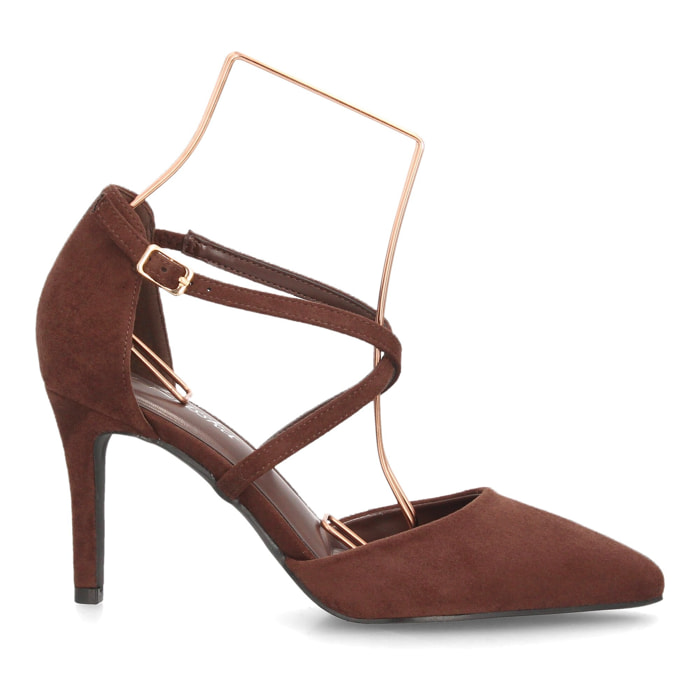 Zapatos elegantes con tiras cruzadas para mujer