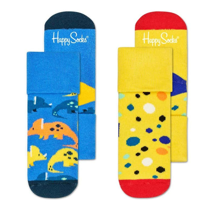 Calcetines kids 2-pack dinosaur terry _x000D_