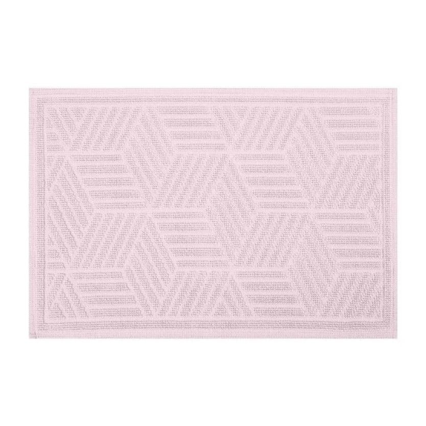 Tapis de bain Coton CUBO 50x80cm Rose Clair Spirella