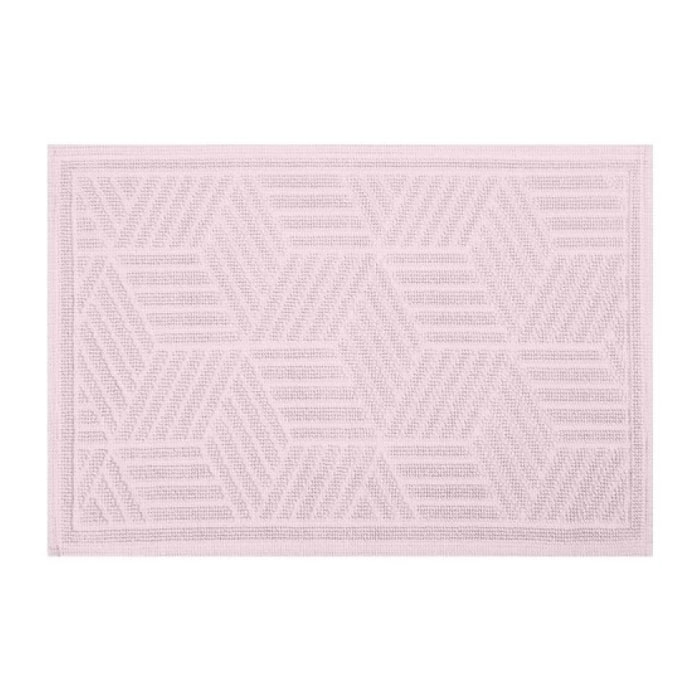 Tapis de bain Coton CUBO 50x80cm Rose Clair Spirella