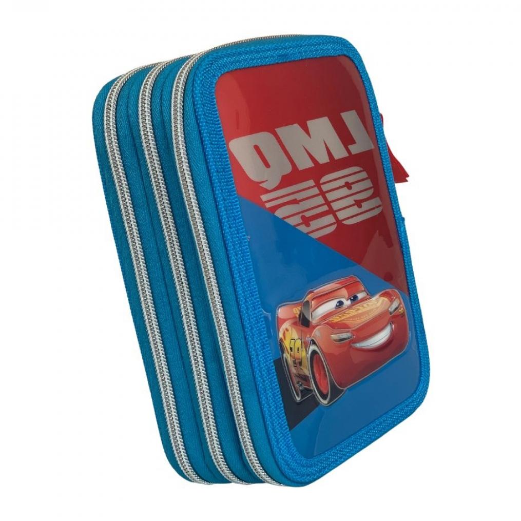 Astuccio Scuola 3 Zip Disney Cars Bambino Lui Disney