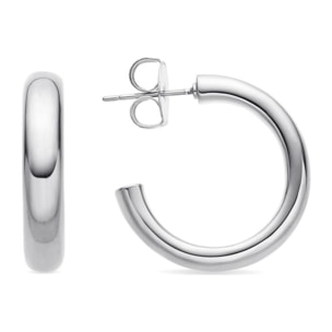 Pendientes Lux by Lux acabadoss en rodio