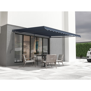 Store banne en aluminium "Ombra 4" - 395 x 300 cm - Gris