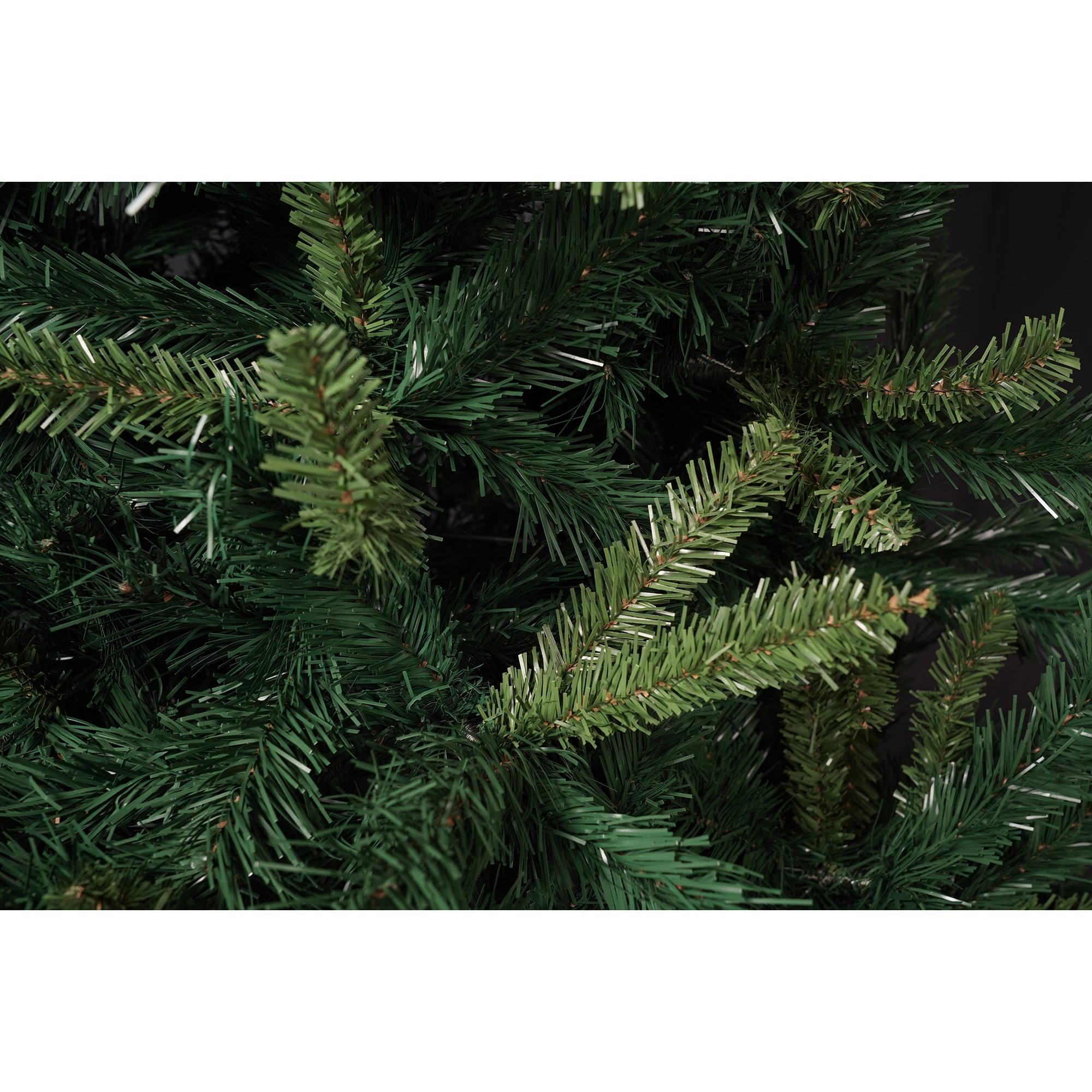 Albero di Natale Riccardo, Albero artificiale extra folto, Albero effetto reale in PVC, 326 rami, Altezza cm 120