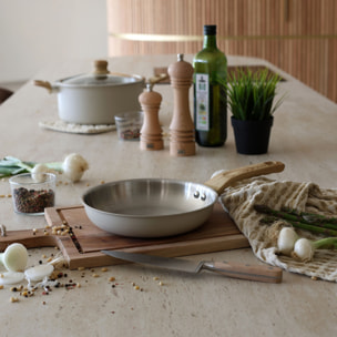 Batterie de cuisine 5 pièces en acier inoxydable - tous feux EASYNOX