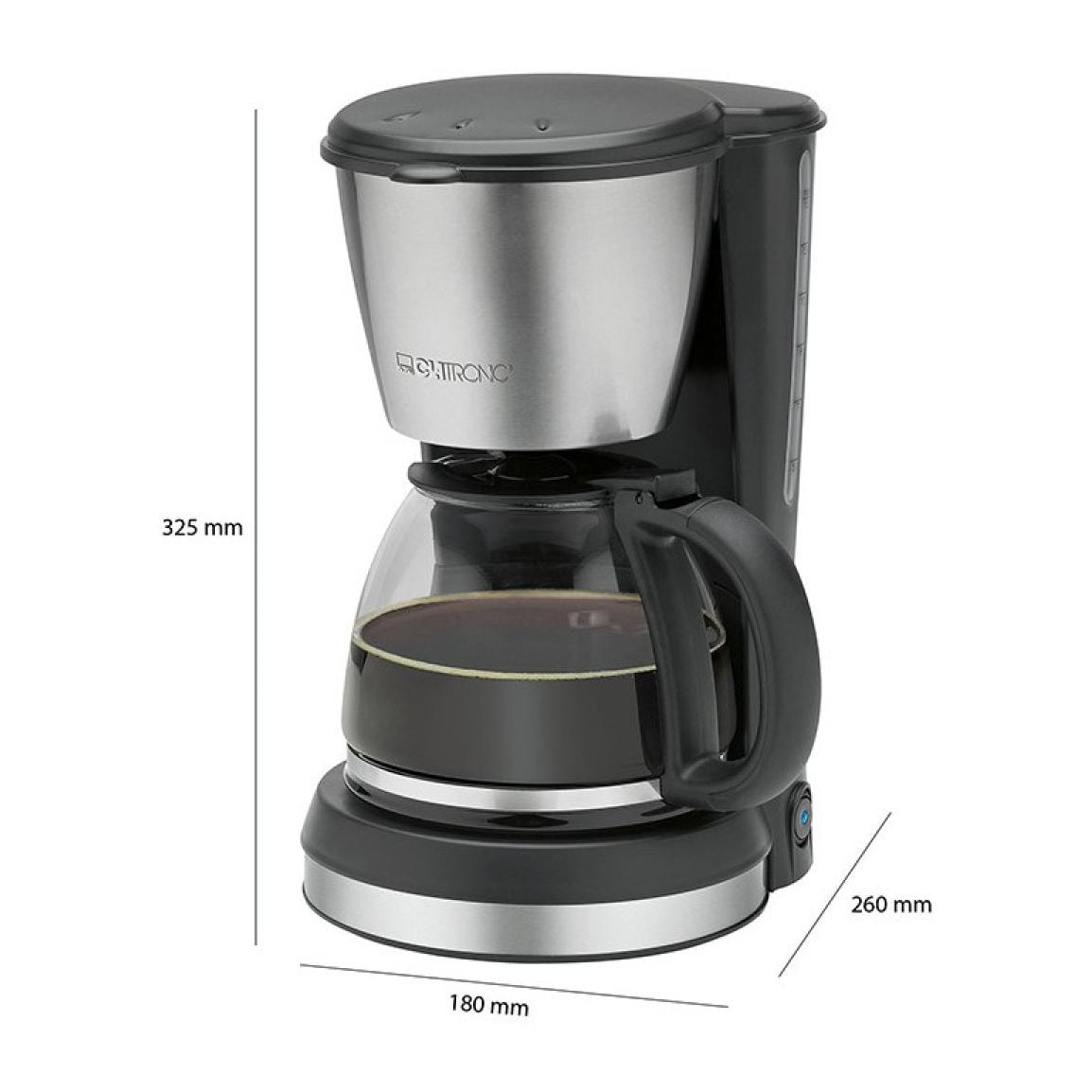 Cafetière 12-14 tasses 1,5L Clatronic KA 3562 Noir