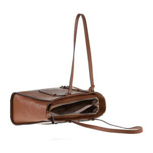 Borsa a mano da donna Made in Italy - Modello Valeria Nova - 100% pelle - 42.0 x 21.5 x 12.5 cm