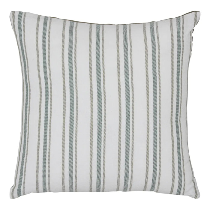 Coussin Groove 40x40cm rayé vert