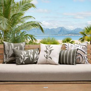 Housse de coussin d'extérieur Tileo 40x40cm déperlant beige