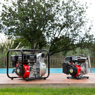 Motobomba para extraer y mover agua, 79cc, 2,6cv, caudal máxima caudal 12m3/h - altura máxima bombeo 18m - GREENCUT GWP200X