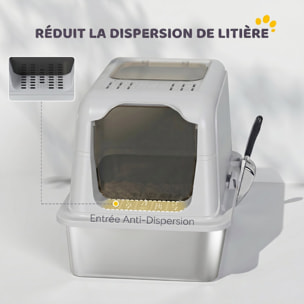 Maison de toilette fermée bac acier inox filtres désodorisants