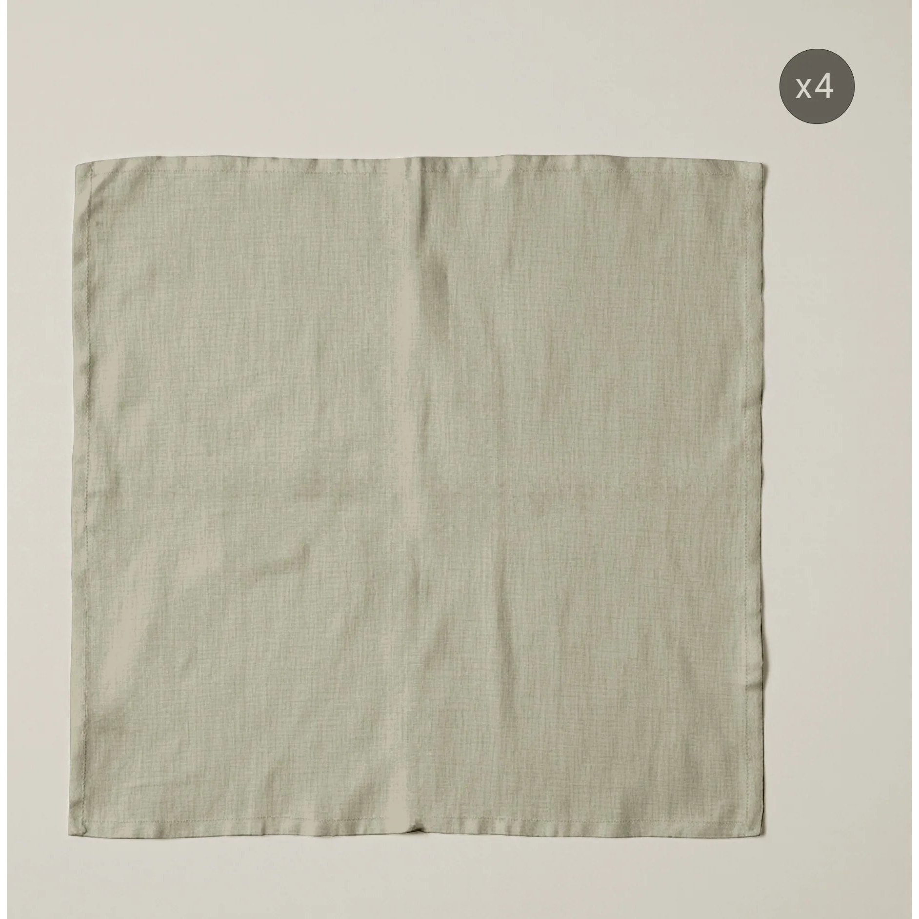 Lot de 4 serviettes Harvard Pierre