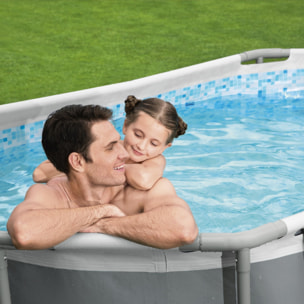 Bestway Piscine hors sol tubulaire rectangulaire Bestway Steel Pro Max 305 x 200 x 84 cm sans accessoires