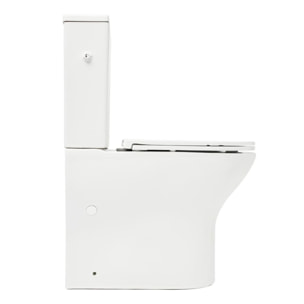 Brevis réservoir de chasse d'eau en céramique pour Combi WC SATBRE033RREXVPP (cuvette non fournie), blanc (SATBRE033RREXVPC)